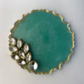 3" Mini Resin Coin Platter for Gold & Silver Gini | Compact Shagun Tray - Purperellaa