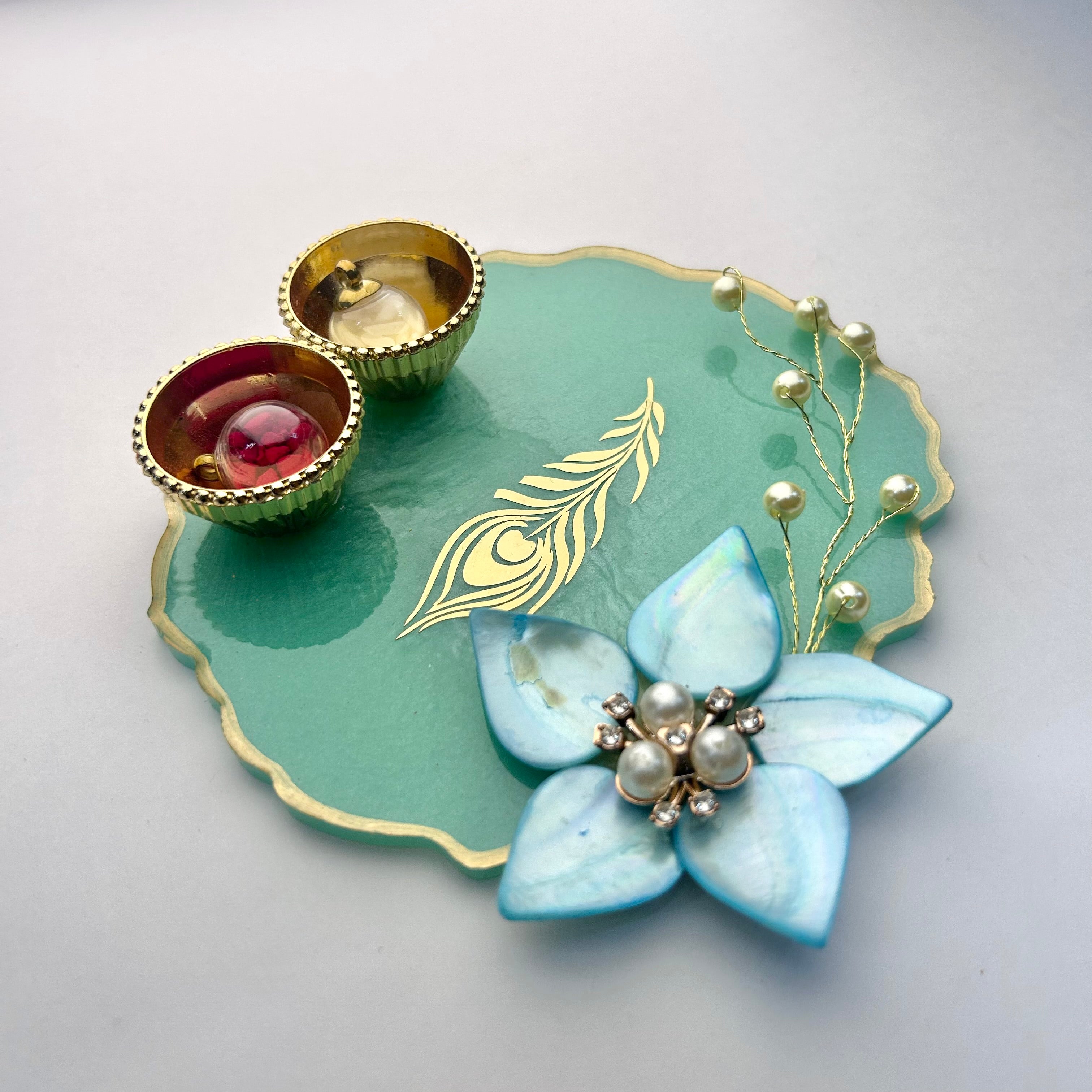 5 inch size  Tilak Thali