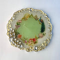 Handcrafted Peacock Resin Coin Platter | Luxury Gini Gifting Tray by Purperellaa
