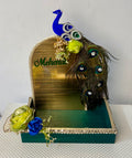 Luxury Handcrafted Mehndi Platter | Vibrant Mehndi Decor Platter  | Traditional Floral Henna Tray