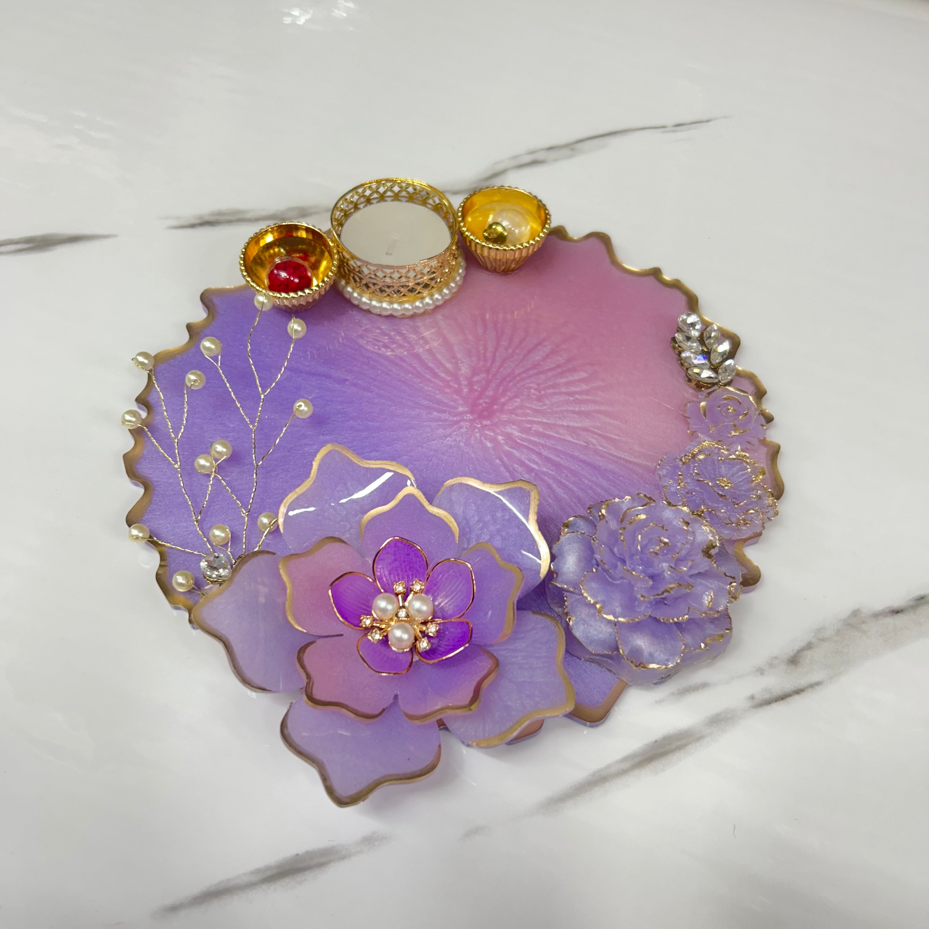 8 inch Resin Tilak Thali