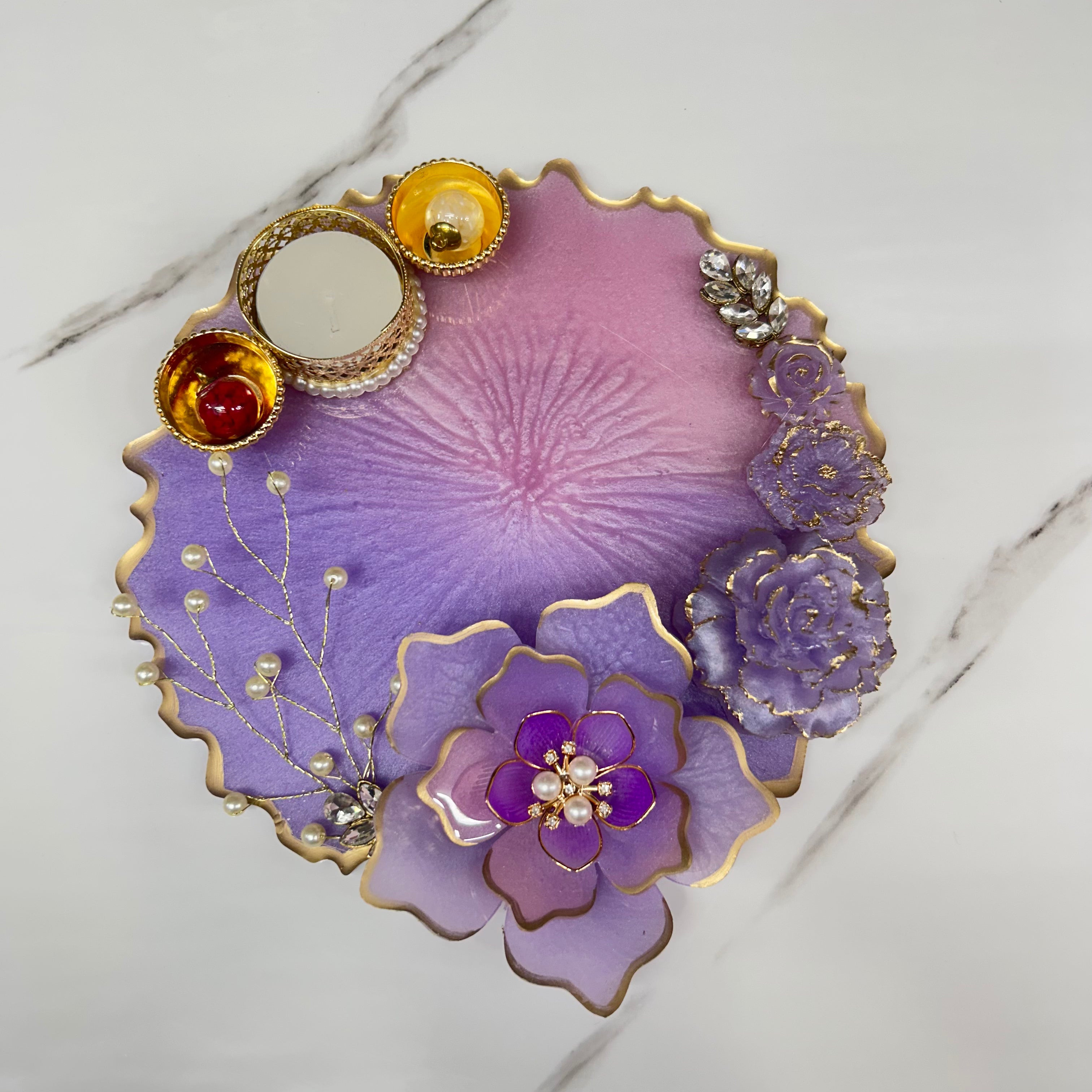 8 inch Resin Tilak Thali
