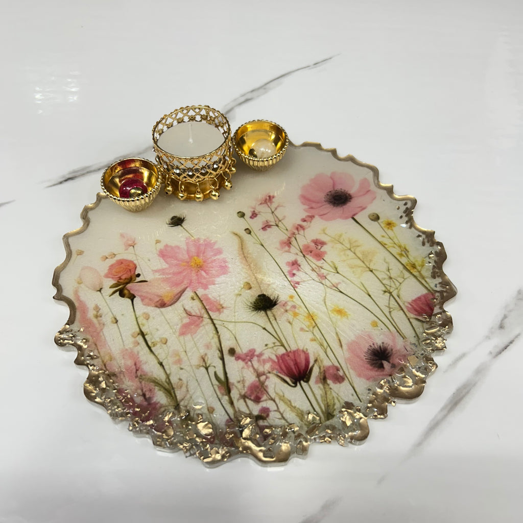 8 inch size  Tilak Thali