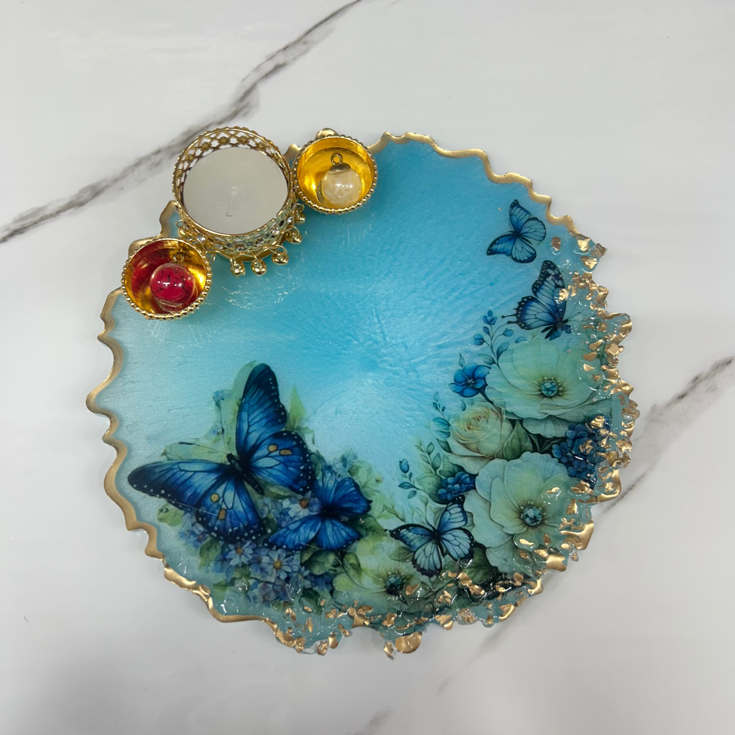 8 inch Resin Tilak Thali