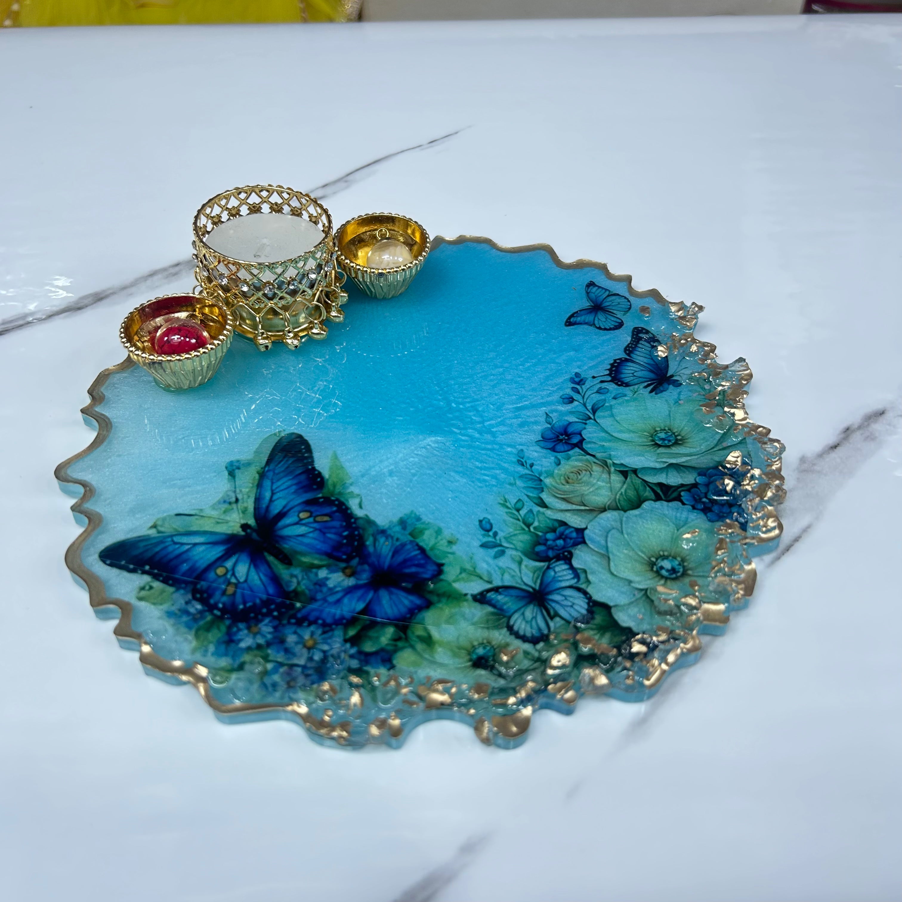 8 inch Resin Tilak Thali