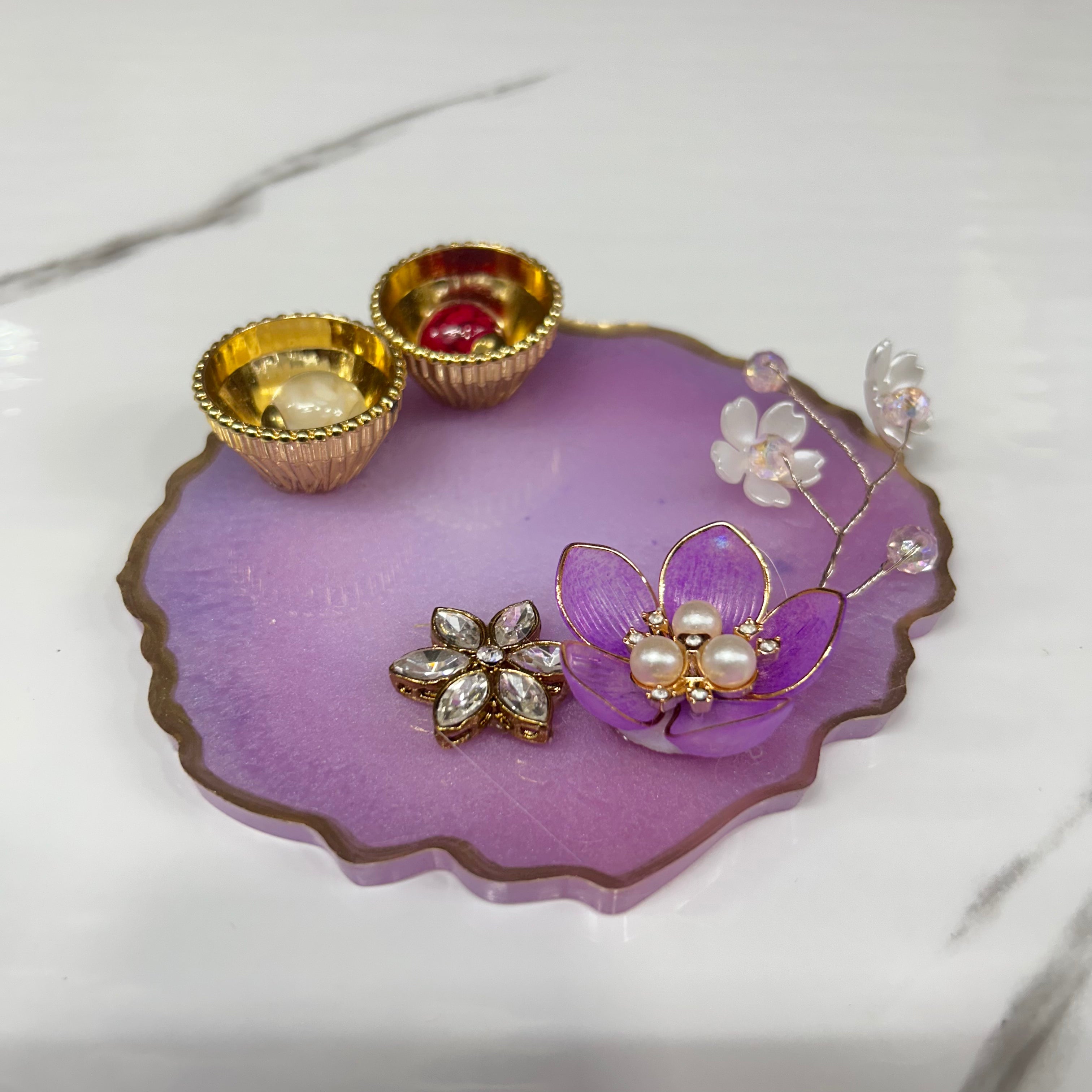 5 inch Resin Tilak Thali