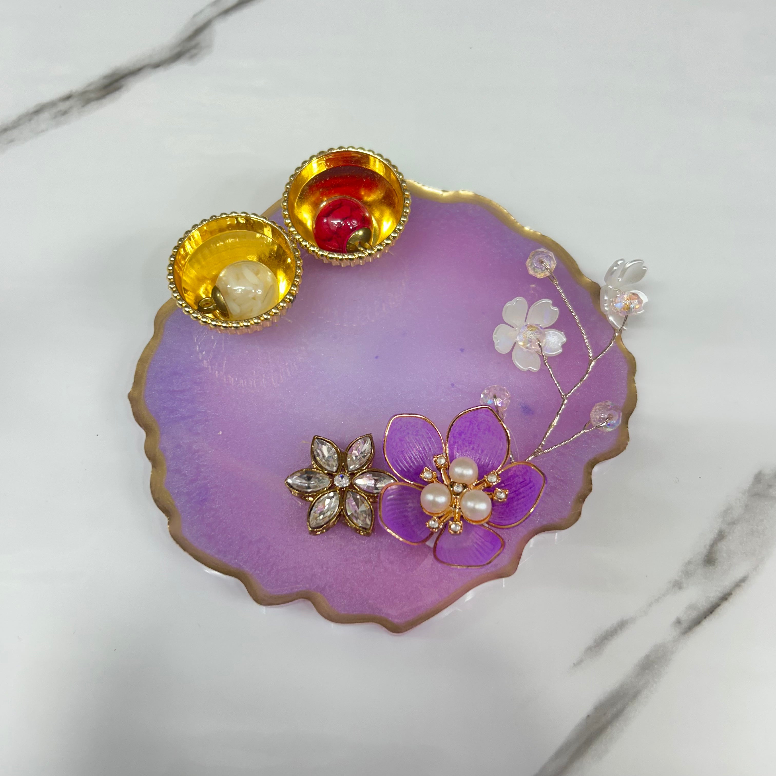 5 inch Resin Tilak Thali