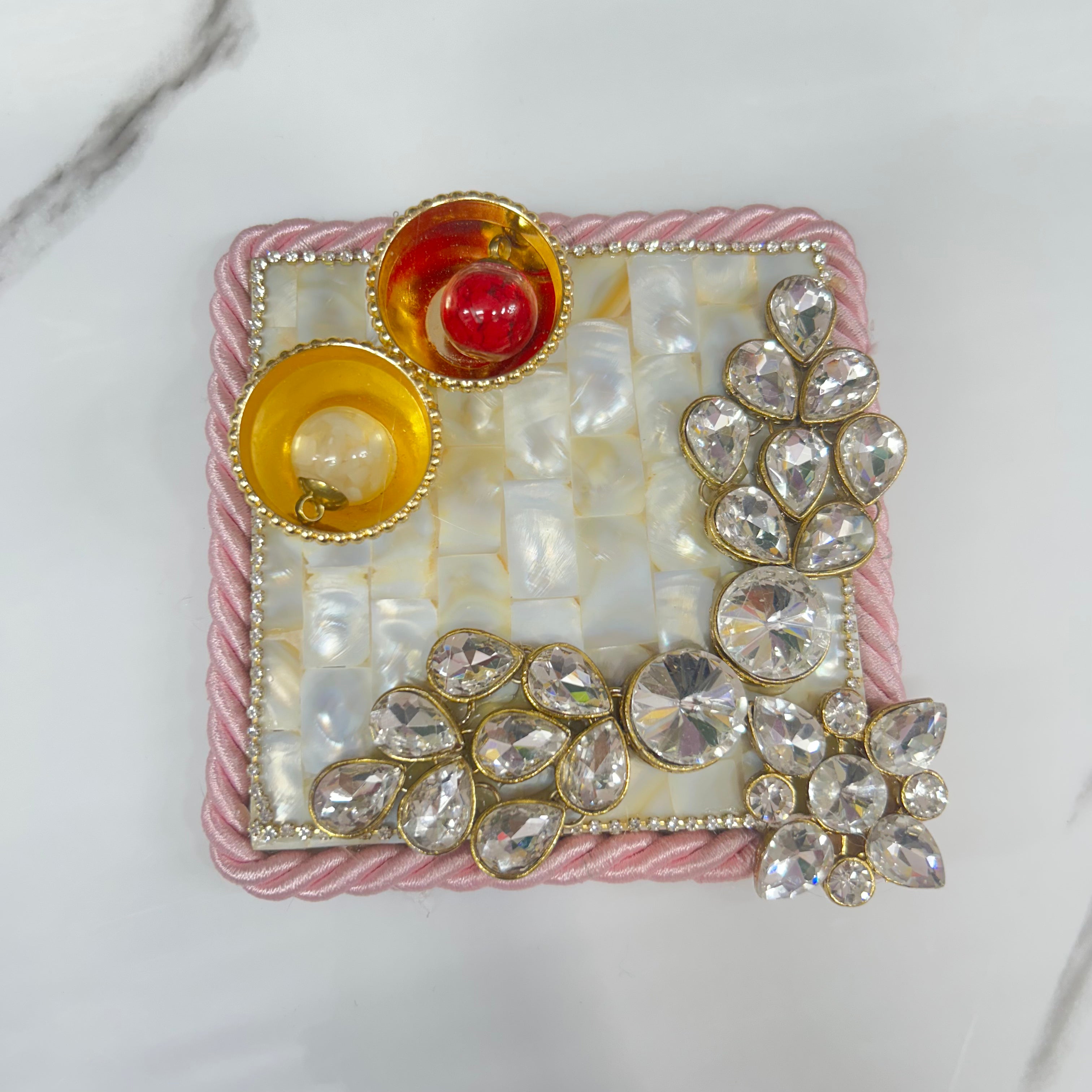 4.5 inch Mother of Pearl Tilak Thali