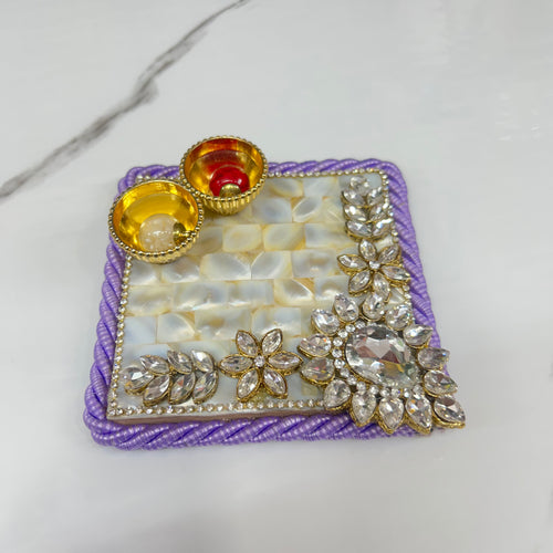 4.5 inch Mother of Pearl  Tilak Thali