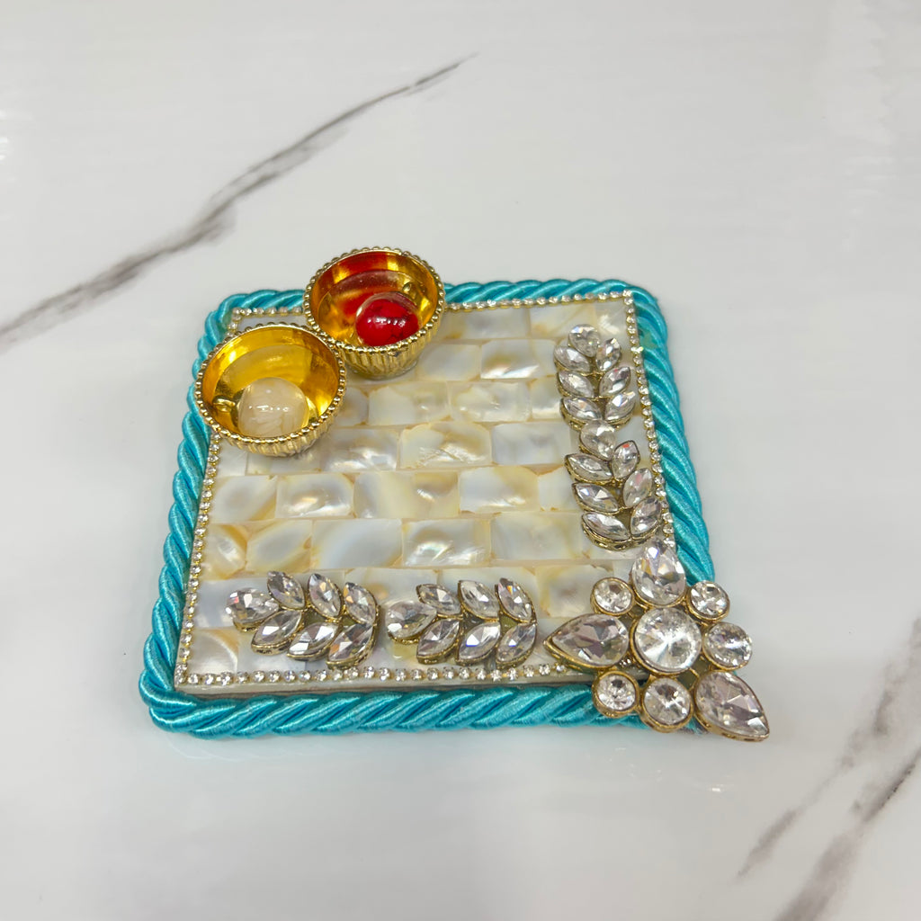 4.5 inch Mother Of Pearl Tilak Thali
