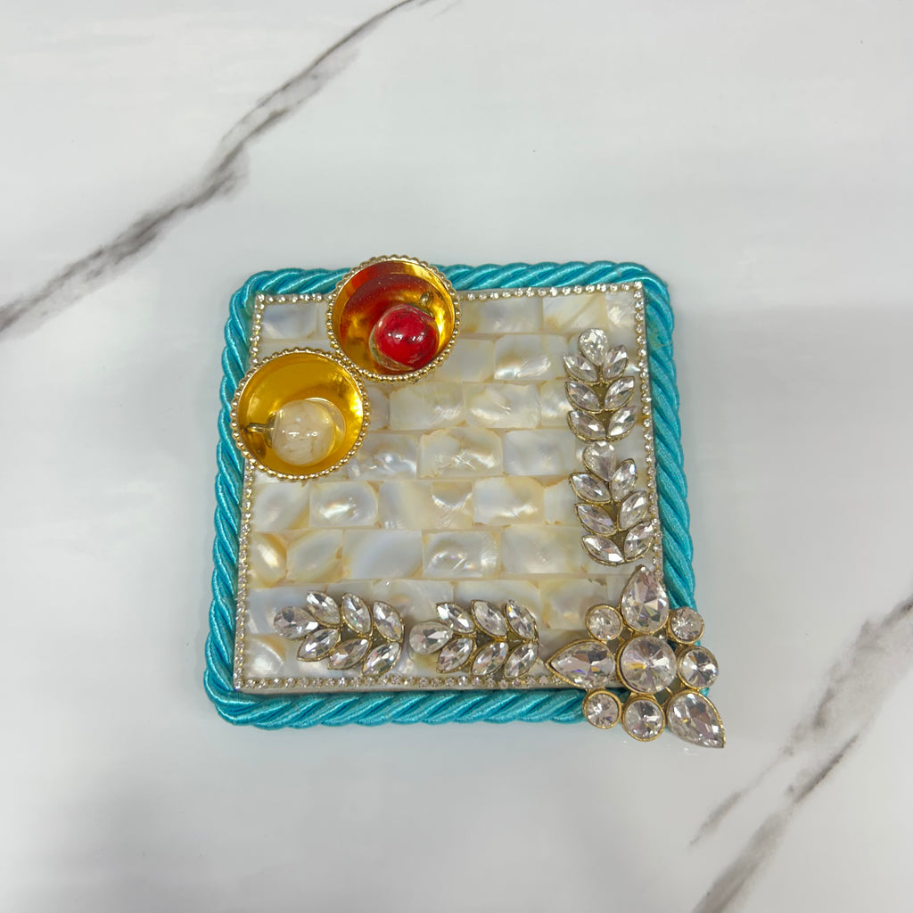 4.5 inch Mother Of Pearl Tilak Thali